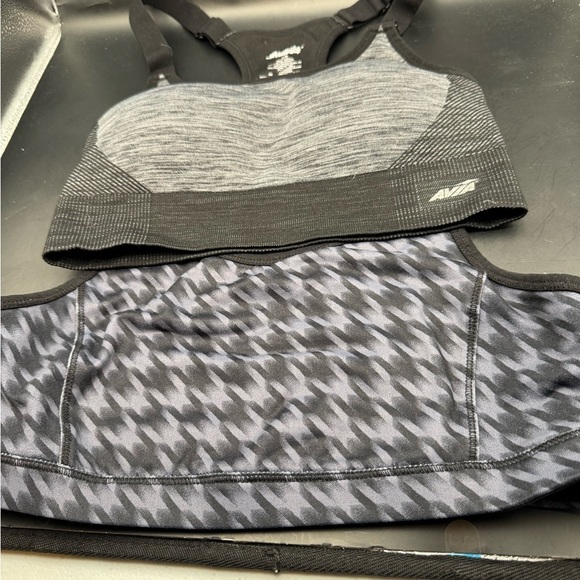 Avia Other - Two Avia Women's Sports Bra Wirefree Support in Black And Gray Size L
